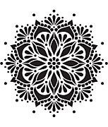 Šablóna Mandala šťastia